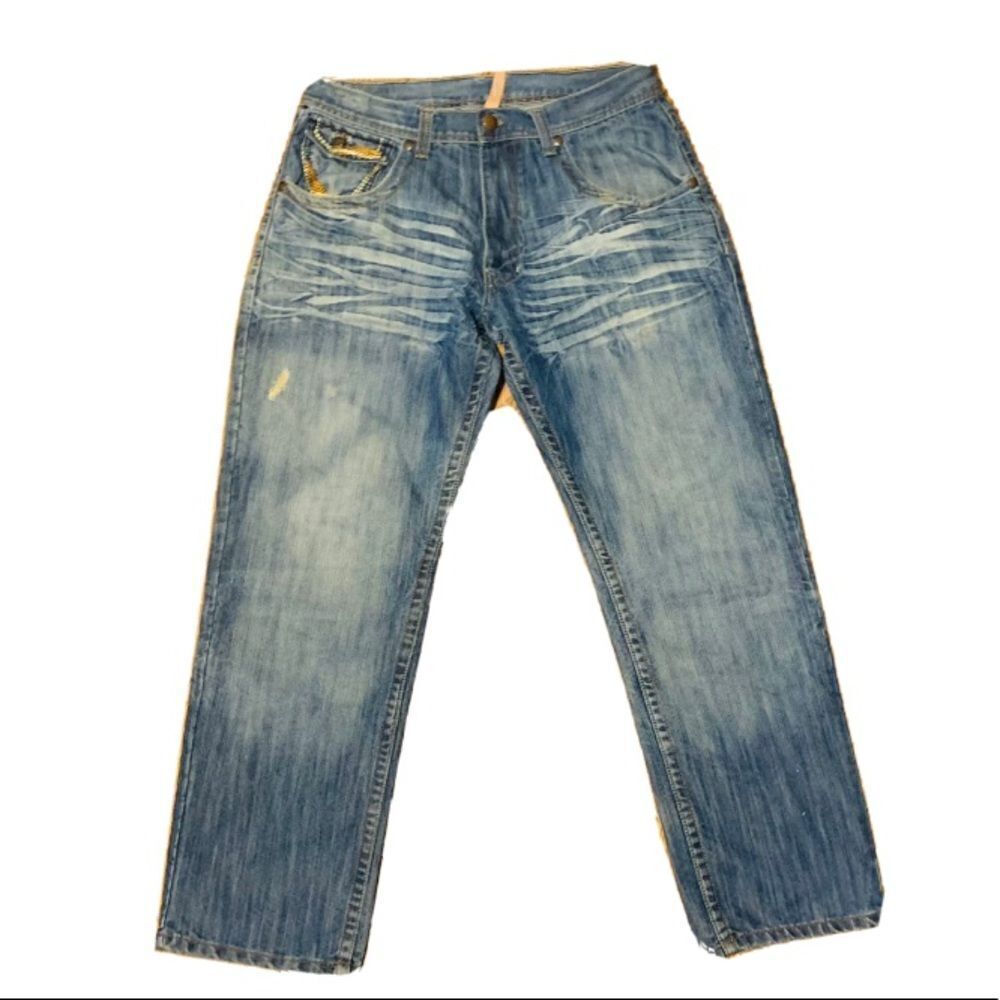 Mens Jordan Craig distressed jeans 36x32